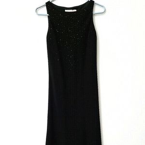 Jones New York black sparkle detailed long dress